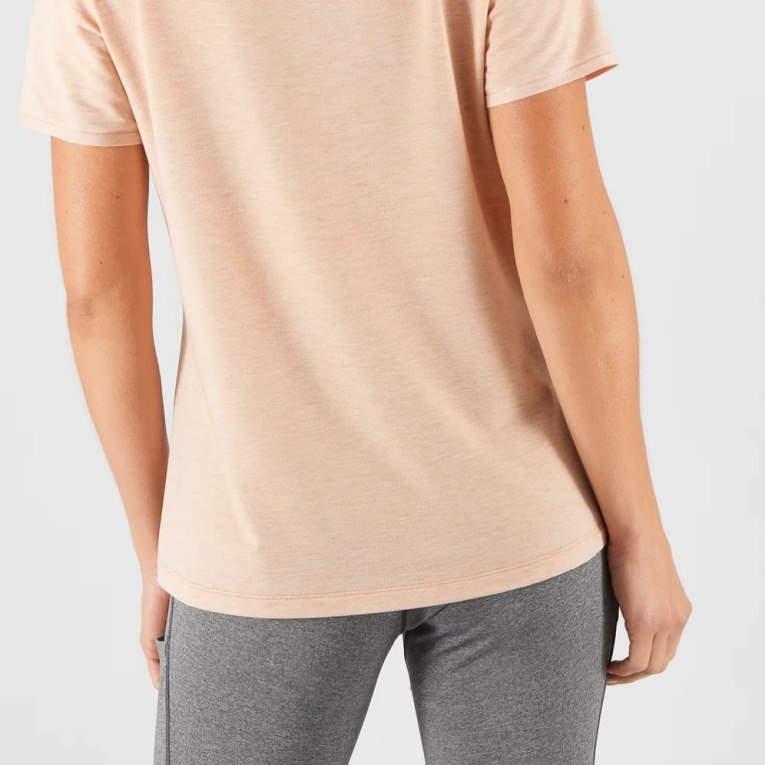 Camiseta Salomon Essential Tencel Corta Sleeve Mujer Coral | MX QPOX067